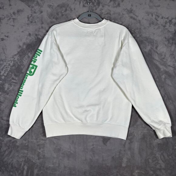 Disney World Christmas Mickey Mouse Ivory Crewneck Sweatshirt Small - Picture 2 of 5